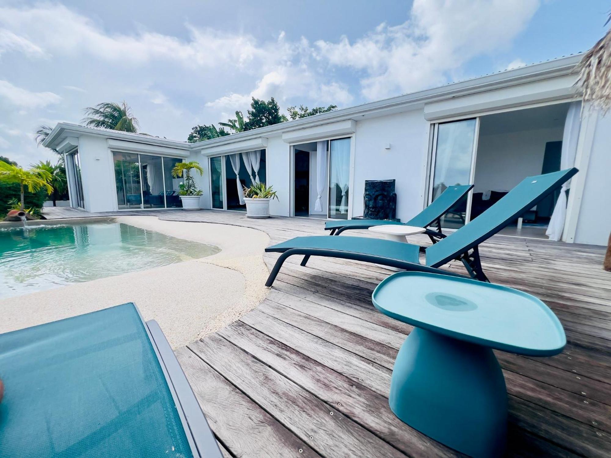 Villa Amaryllis Luxueuse,Piscine,Vue Mer,Plage Сен-Лу Екстериор снимка