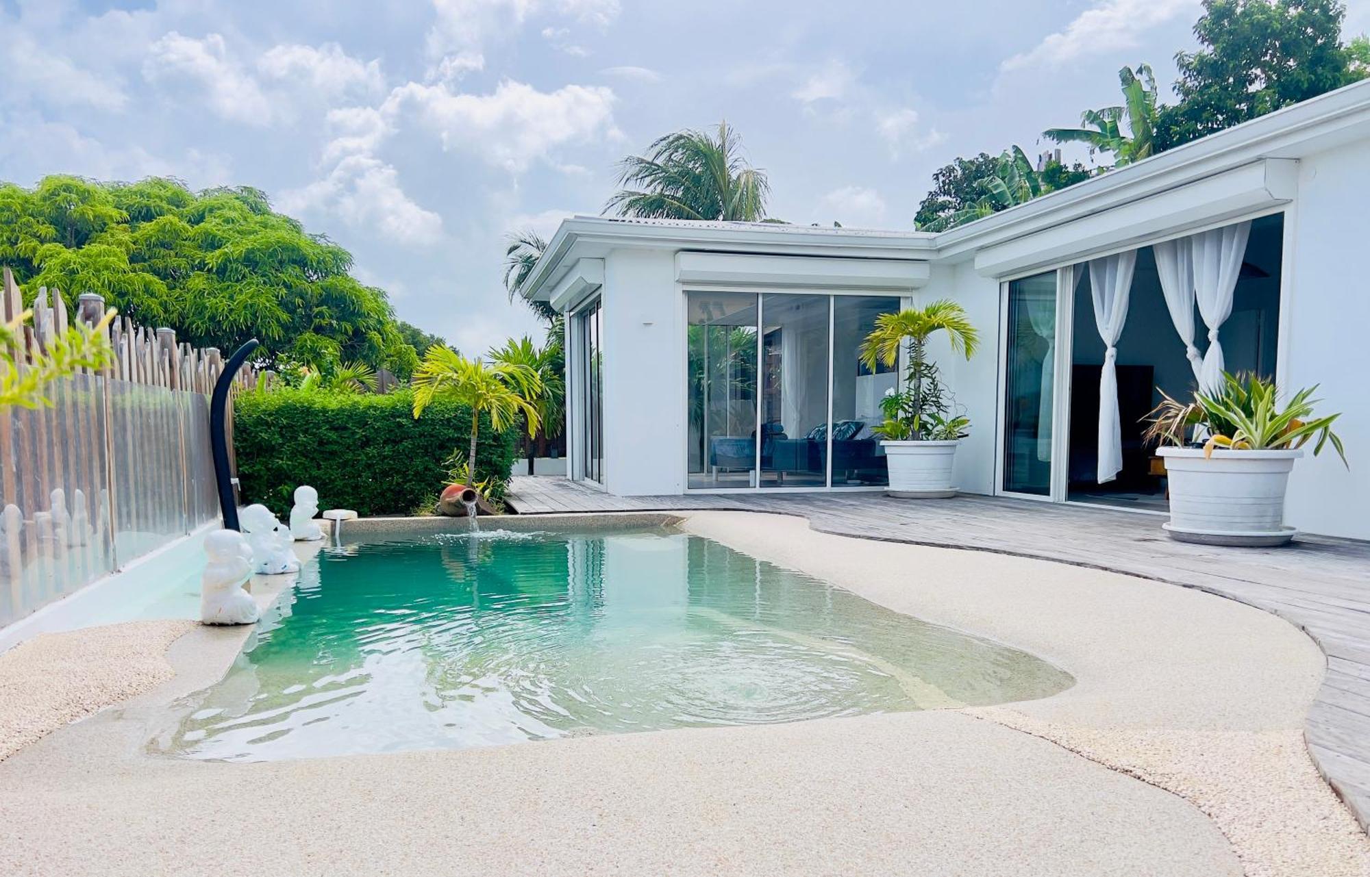 Villa Amaryllis Luxueuse,Piscine,Vue Mer,Plage Сен-Лу Екстериор снимка